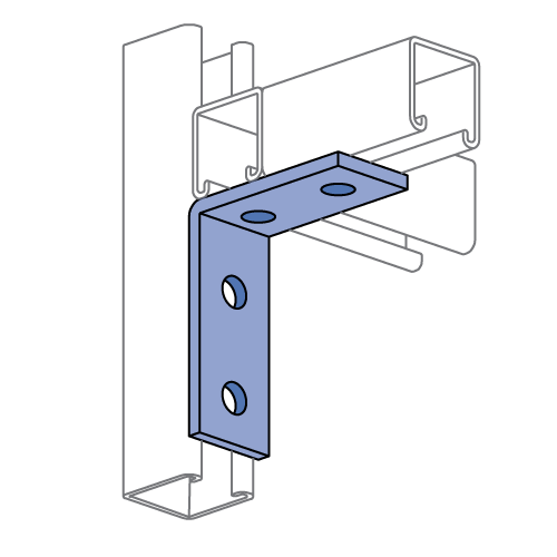 Unistruct P1325 - 4 Hole, 90° Fitting SS